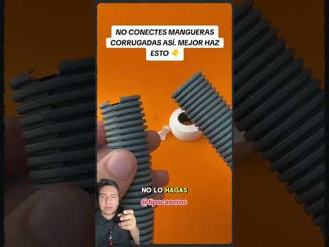 Está Esta es la mejor forma de unir dos mangueras corrugadas #construccion #civilengineering #tools
