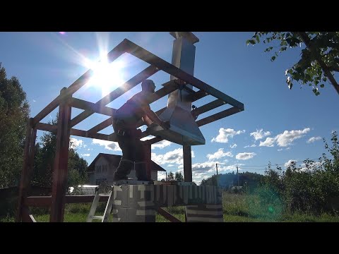 Современная беседка Стол-барбекю и Вытяжка за 10 т.р. своими руками СТРОИМ ДЛЯ СЕБЯ
