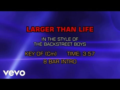 Backstreet Boys – Larger Than Life (Karaoke)