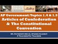 Exploring the Articles of Confederation and Constitutional Convention