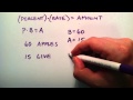 Understanding Percentages and Equations