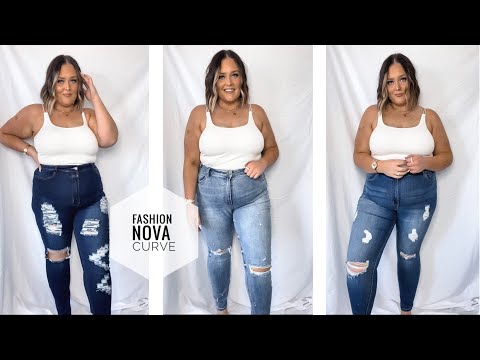 FASHION NOVA CURVE JEANS | TRY ON HAUL | PLUS SIZE