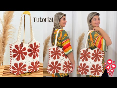 Passo a Passo Bolsa de Croche Perfeita - Bolsa Daisy Barbante
