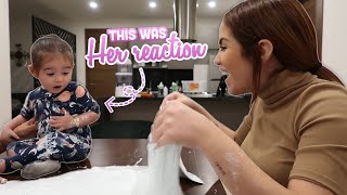 MY DAUGHTER REACTS TO SLIME 😨Kimberly Loaiza