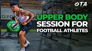 Heavy Bench Press and Total Body Football Training Session