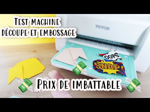 TEST Machine de Découpe VEVOR à Prix IMBATTABLE 💸 ! machine de découpe & embossage manuelle