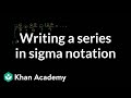 Understanding Infinite Series and Sigma Notation