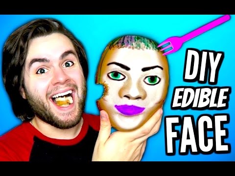 DIY Edible Face! | EAT Your Face! | How To Make Eatable Jelly Gummy Human Head! | Jello Tutorial!