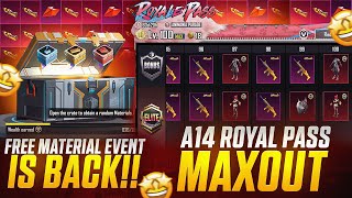 😱FREE MATERIALS EVENT BACK A14 RP MAXOUT FREE REWARDS