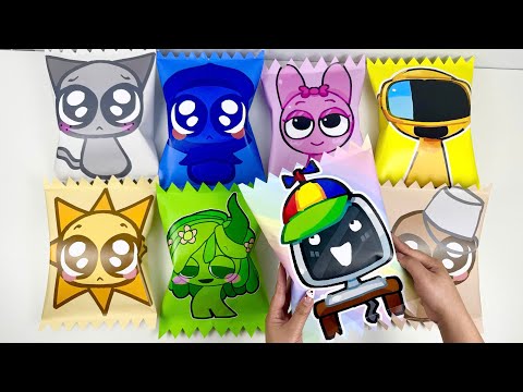 🌈Paper DIY🌈 Cute INCREDIBOX SPRUNKI Candy Blind Bag Unboxing| How to make Sprunki Blind Bag