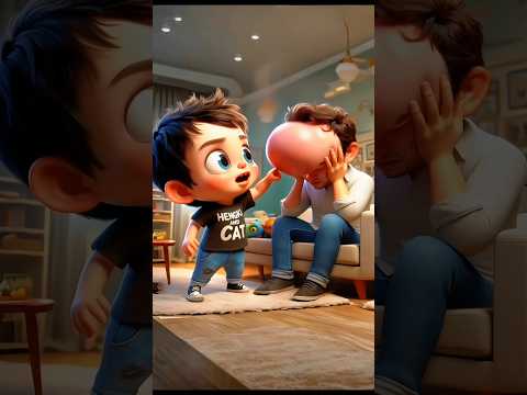 why is dad's head bumpy #funny #marvel #avengers #comedy#cute #cartton #cartoon #animation  #memes