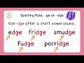 English Spelling Rules for 'J'