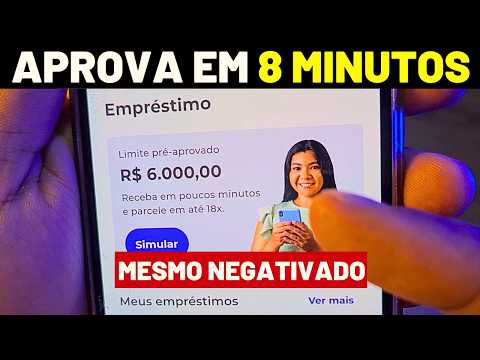 LIBEROU R$6 MIL REAIS FÁCIL E RÁPIDO NESSE EMPRÉSTIMO PESSOAL ONLINE QUE APROVA ATÉ NEGATIVADOS