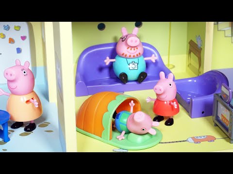 佩佩豬的巨型木板屋玩具