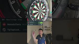 The only way to take out 129 🎯 #darts #dartscheckout #dartspractice