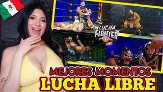 Reaccionando POR PRIMERA VEZ a LUCHA LIBRE | MEJORES MOMENTOS