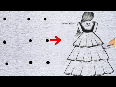 How to draw a girl with lehenga / girl drawing / how to draw a girl in beautiful traditional dress