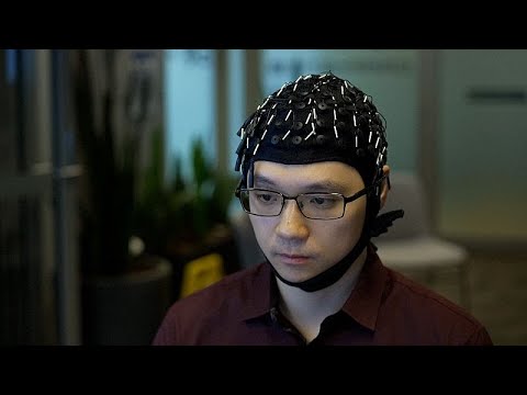 YouTube video thumbnail: A Thinking Cap? This AI-Powered Cap Can Transform Thoughts Into Text