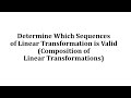 Understanding Linear Transformations and Matrix Multiplication