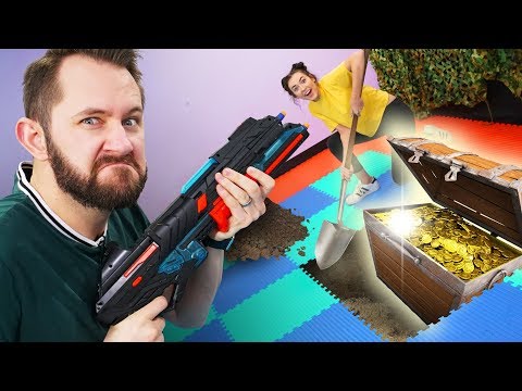 NERF Buried Treasure Challenge!