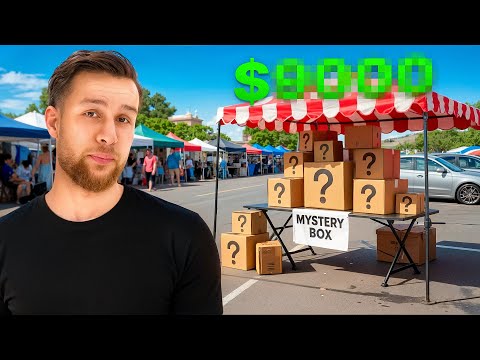 Ich habe ___€ mit Mystery Boxen auf einem Flohmarkt verdient..