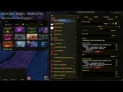 create aura countdown timers in weak auras