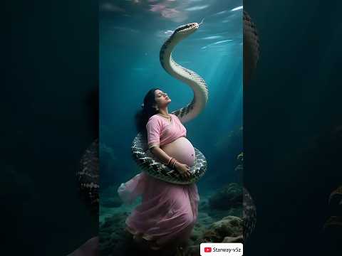 🐍🌊She Was Pregnant When Pushed Into the Sea — And a Giant Serpent Saved Her!