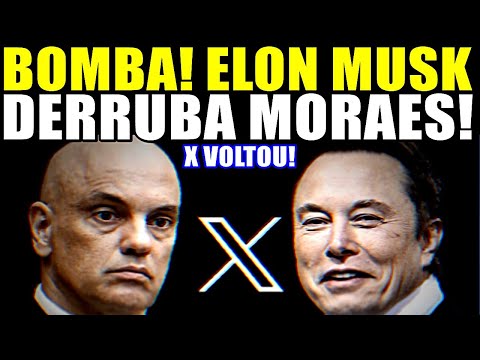 URGENTE! ELON MUSK DERRUBA MORAES E COLOCA X NO AR! SUPREMO DESESPERADO FICOU UMA FERA!