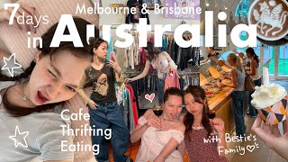 AUSTRALIA VLOG🇦🇺 親友家族の旅行に参加✈️古着&カフェ巡り| 爆笑あり涙あり愛ありの7日間✨