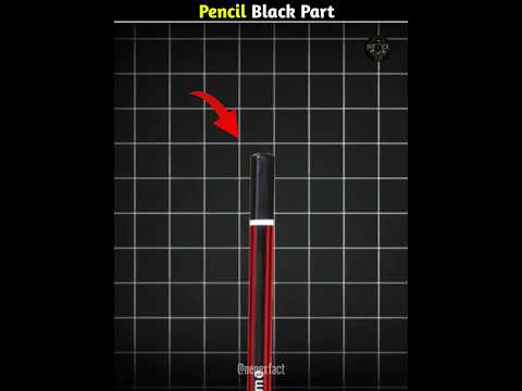 Why is There a Black Part on The Back Of a Pencil 🤔 #shorts #short