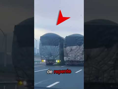 Esto pasa cuando 3 camiones se juntan y prenden las intermitentes