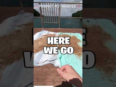 Is this beach towel actually 100% sand proof? Let's find out...Sand Cloud test 3 of 3 #shorts