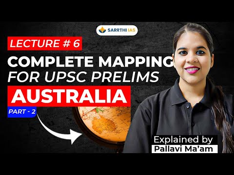 🌍 Lecture #6 - Complete Mapping Series: Australia & Oceania - Deserts, Water Bodies & Other Featuers