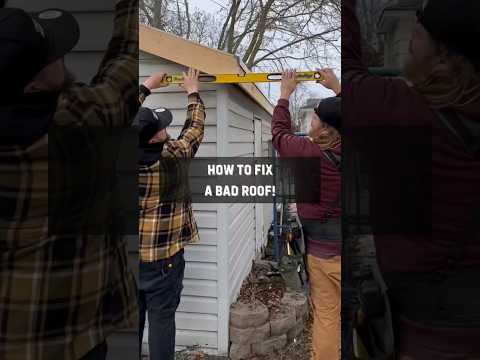How to fix a bad roof! Collab with @ThemRoofBoys #shorts