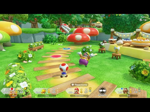 Super Mario Party Jamboree - Mario vs Goomba vs Koopa vs Toad - Mega Wiggler's Tree Party