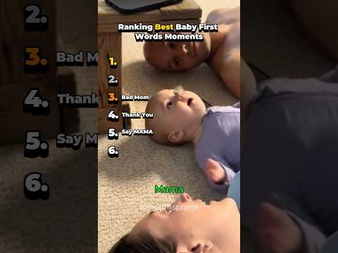 Ranking Best Baby First Words Moments #shorts