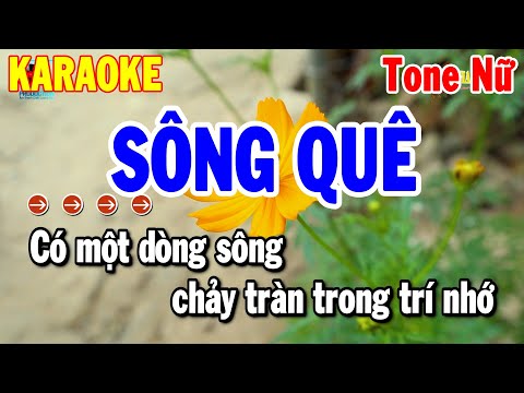 Karaoke Sông Quê Tone Nữ Nhạc Sống Beat Chuẩn Dễ Hát 2024 | Thanh Hải Karaoke