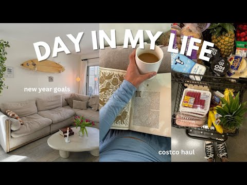 Day in My Life: End of Year Goals/Intentions, COSTCO haul, cycle class