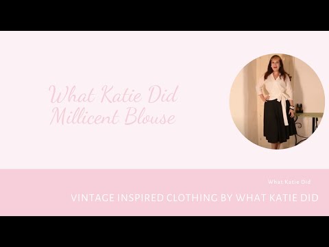 What Katie Did: Millicent Wrap Blouse White