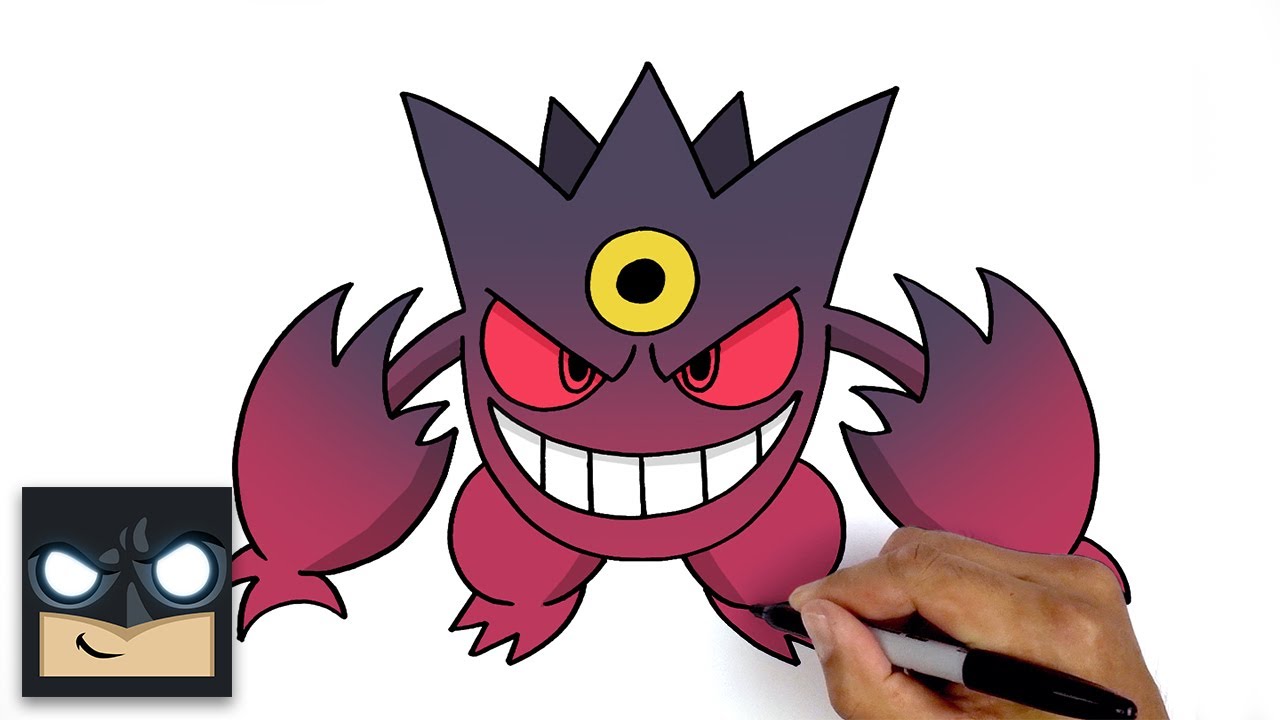 #1 How To Draw Mega Gengar - Pokemon