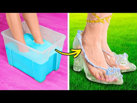 DIYクリスタルシューズ！素敵な靴用クラフトアイディア