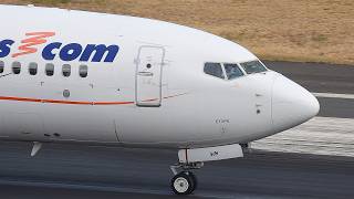 AMAZING WAVE from Smartwings B737MAX8 takeoff at Madeira Airport