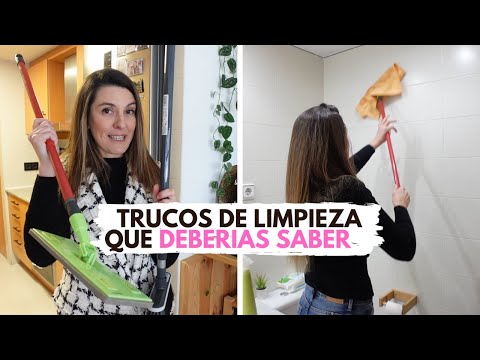 TRUCOS DE LIMPIEZA para cuando TIENES POCO TIEMPO PARA LIMPIAR y mis bayetas para limpiar