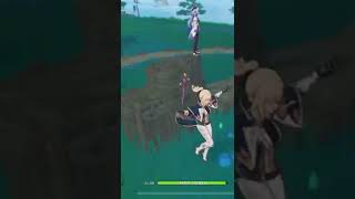 【原神】ラグでプレイヤー本体と分裂したデコイ甘雨 【Genshin Impact】