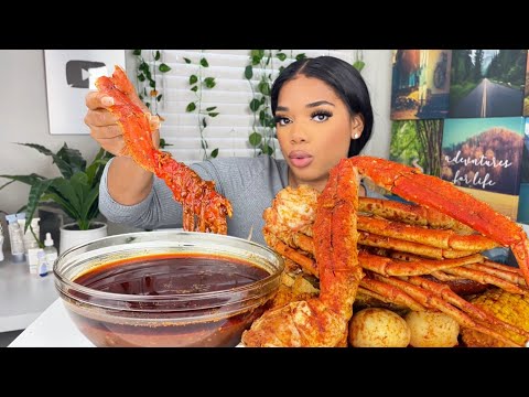 KING CRAB SEAFOOD BOIL | MUKBANG | SEAFOOD BOIL | + TYLER PERRY MOVIE STRAW THOUGHTS 💭