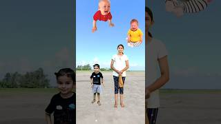Flying crying babies catching vs dog, hen vs horse, mosquito & lizard - Funny vfx magic