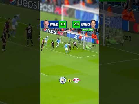 Haaland x Janis Blaswich Rating Performance Manchester City vs Red Bull Leipzig #football #soccer
