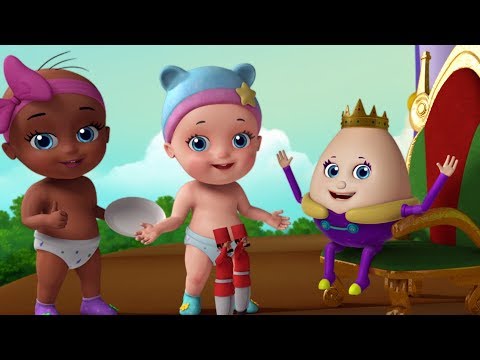Humpty Dumpty Playing With Toys | Good Habits Nursery Rhymes | Infobells