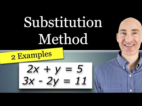 Using Substitution to Solve a System of 2 Linear Equations