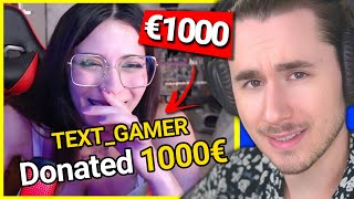 Dono €1000 a Ragazze su Twitch